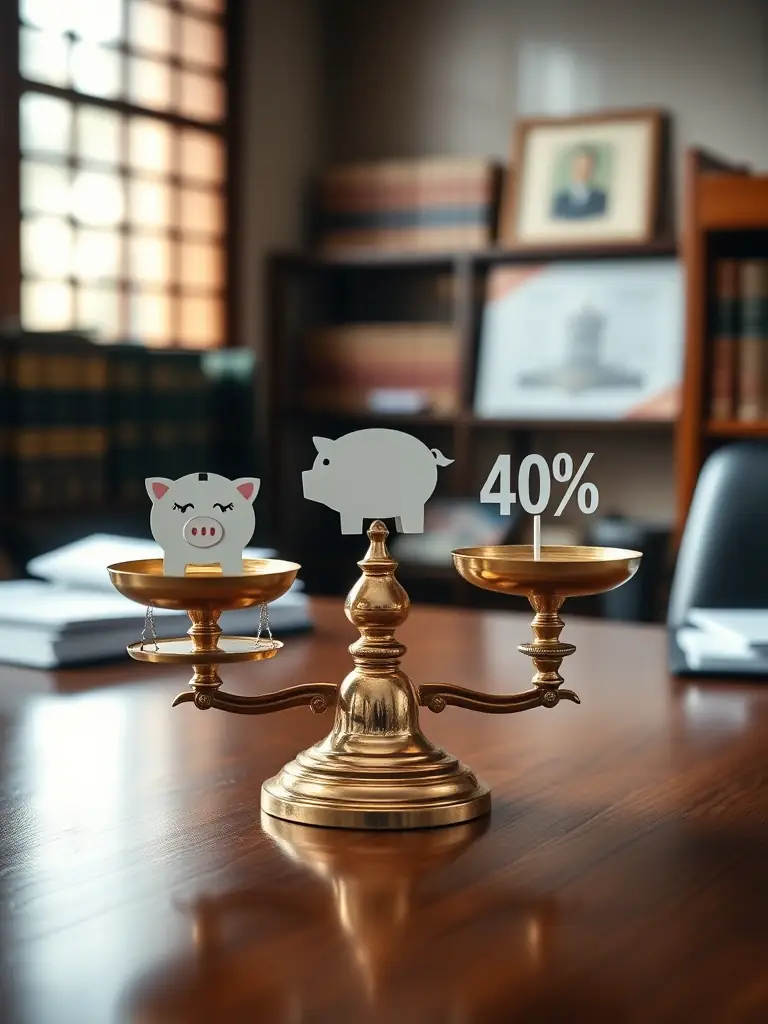 A balanced scale representing the fair division of retirement assets, symbolizing the equitable distribution achieved through our QDRO services.
