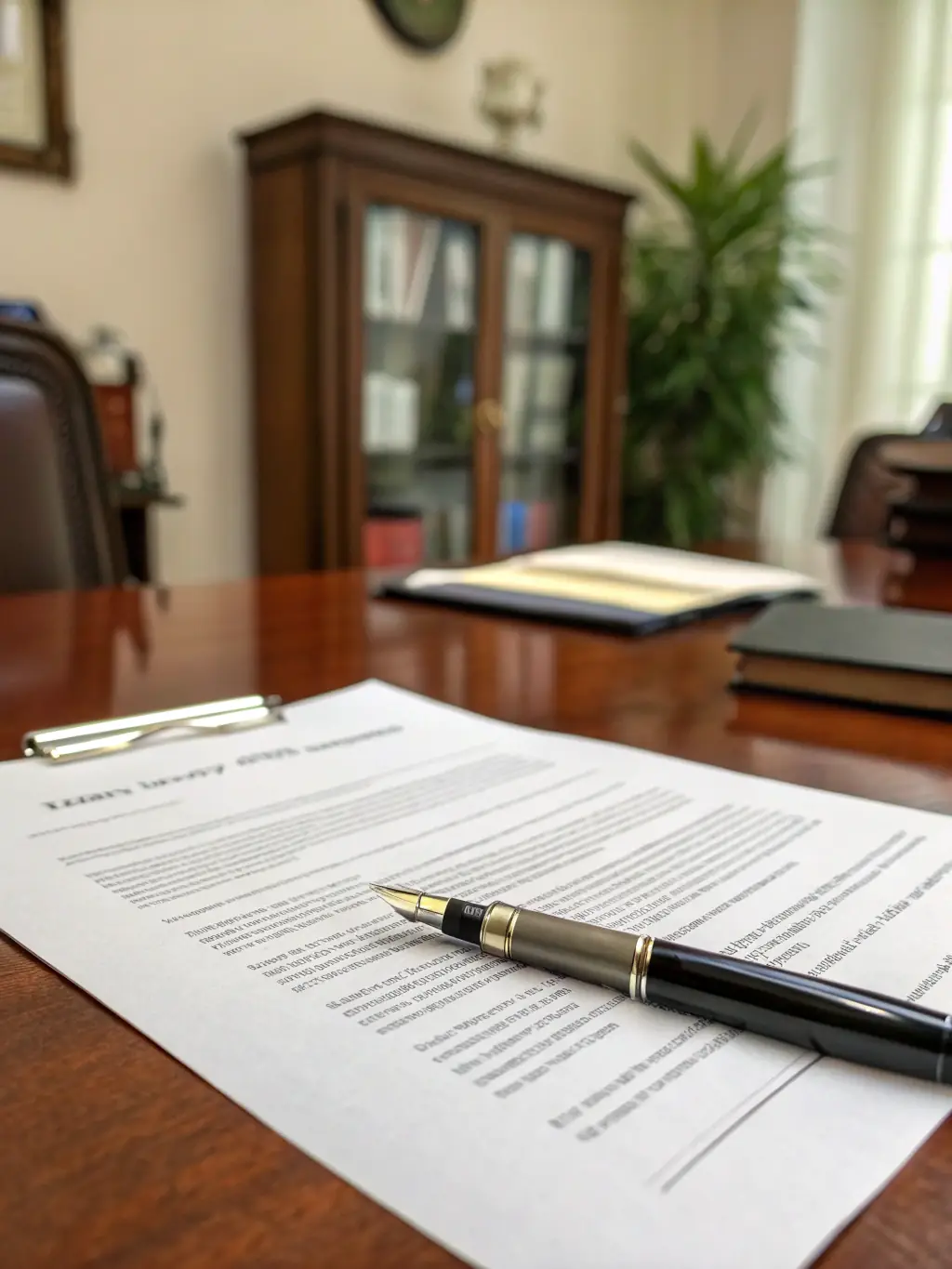 A close-up shot of a QDRO document being signed, highlighting the importance of proper execution and legal compliance.